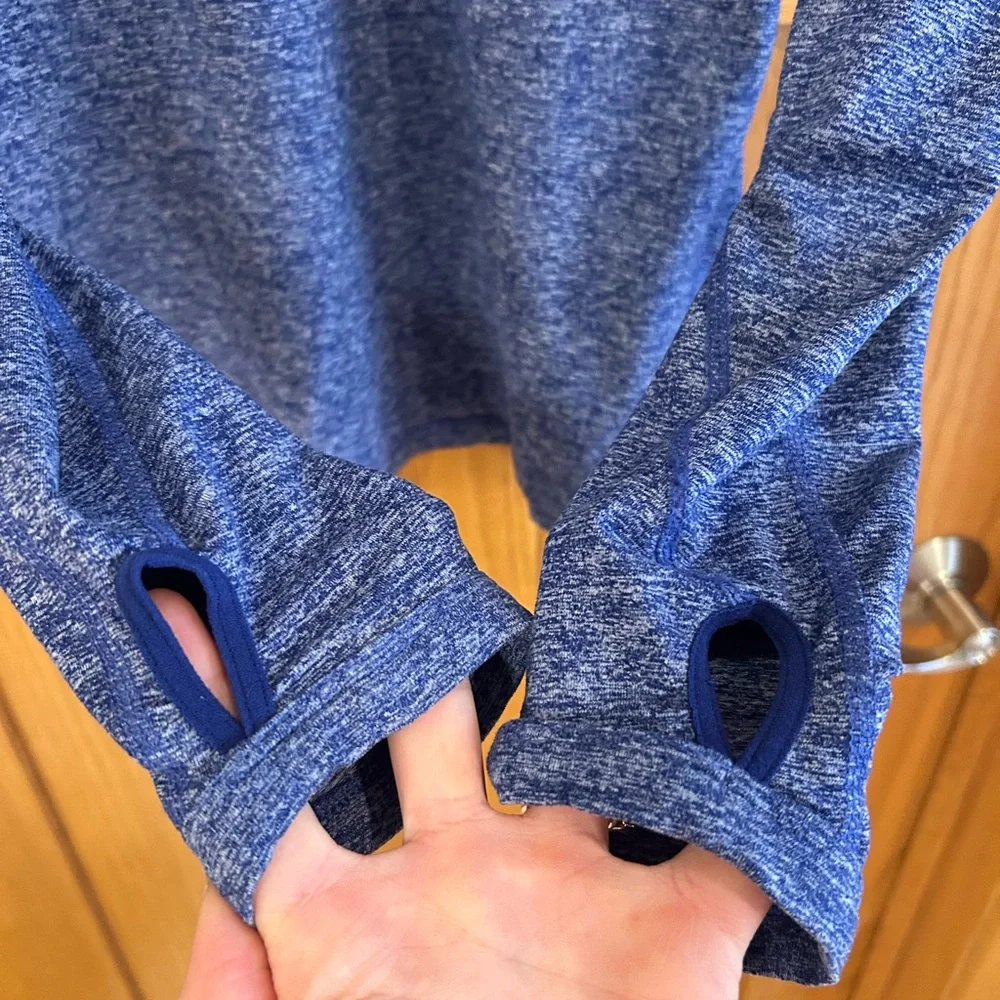 Nike Blue Heather‎ Dri-FIT Half-Zip Pullover